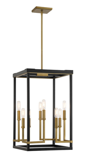 Minka-Lavery - 2119-726 - Eight Light Pendant - UNION ESTATES - Coal And Soft Brass