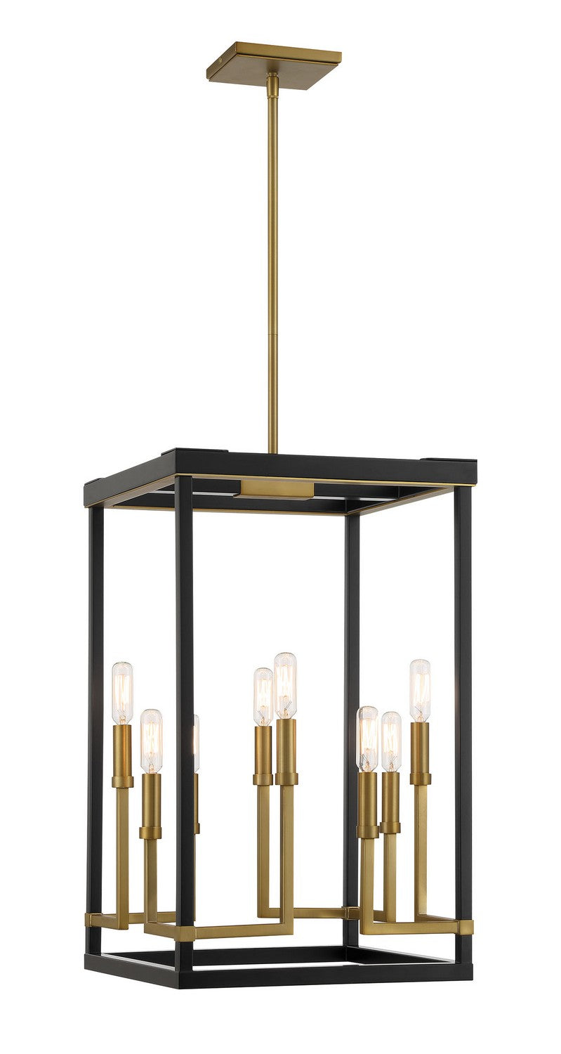 Minka-Lavery - 2119-726 - Eight Light Pendant - UNION ESTATES - Coal And Soft Brass
