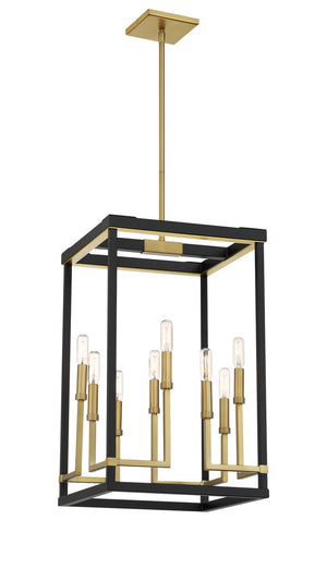 Minka-Lavery - 2119-726 - Eight Light Pendant - UNION ESTATES - Coal And Soft Brass