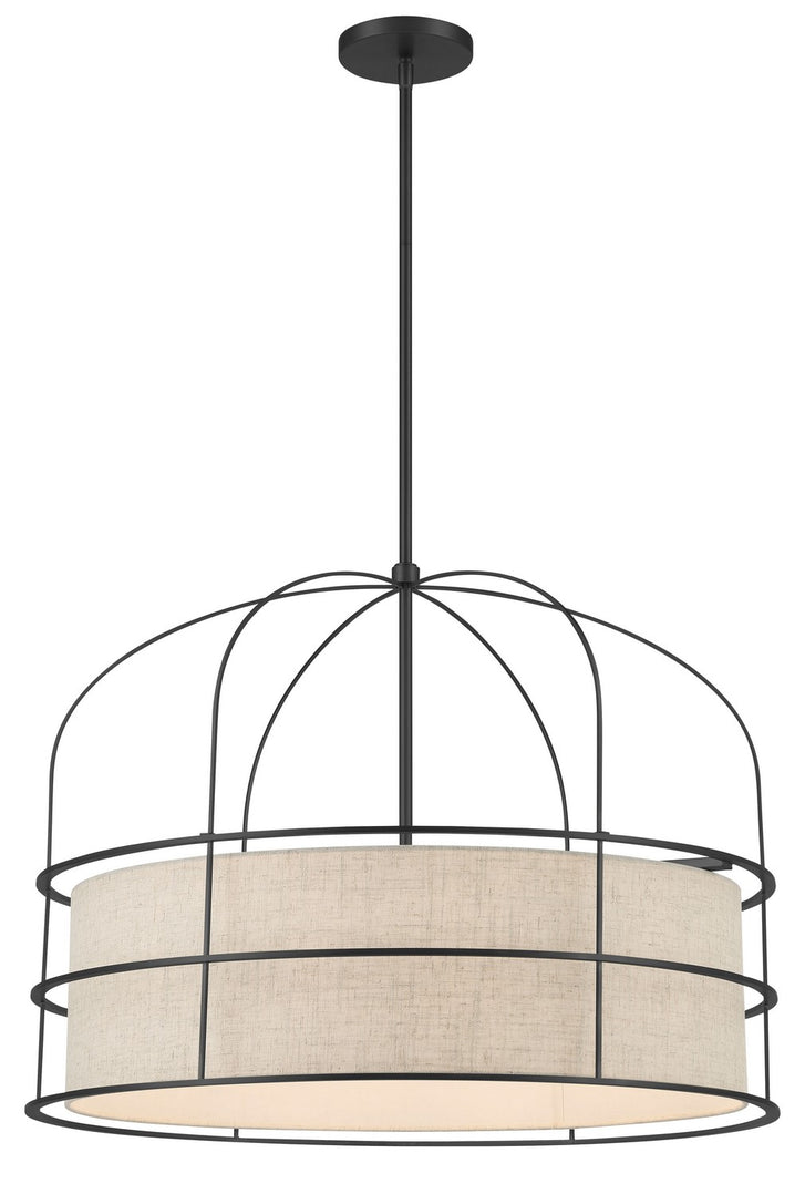 Minka-Lavery - 2156-66A - Six Light Pendant - Gateway Park - Coal