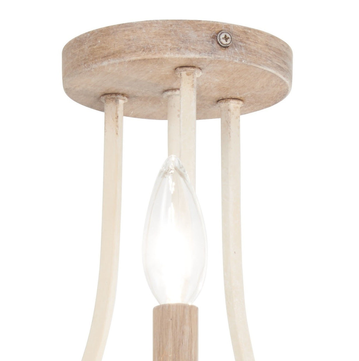 Minka-Lavery - 2662-717 - Three Light Semi Flush Mount - Colonial Charm - White Wash