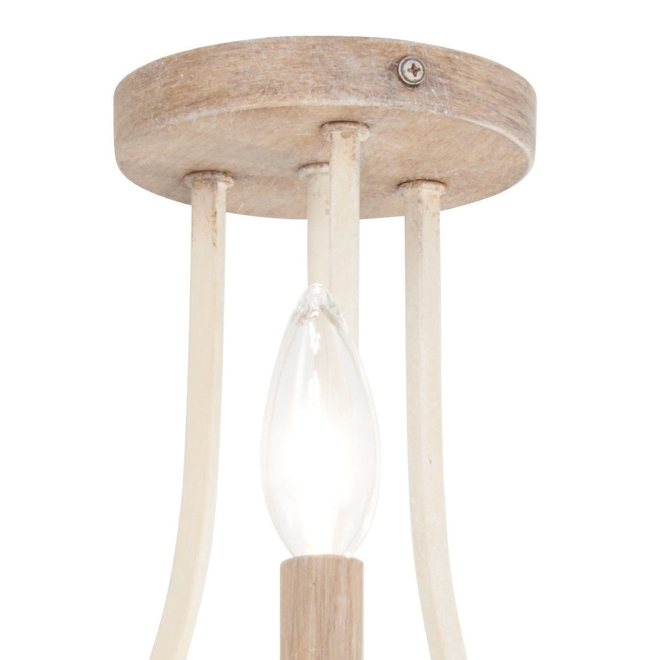 Minka-Lavery - 2662-717 - Three Light Semi Flush Mount - Colonial Charm - White Wash