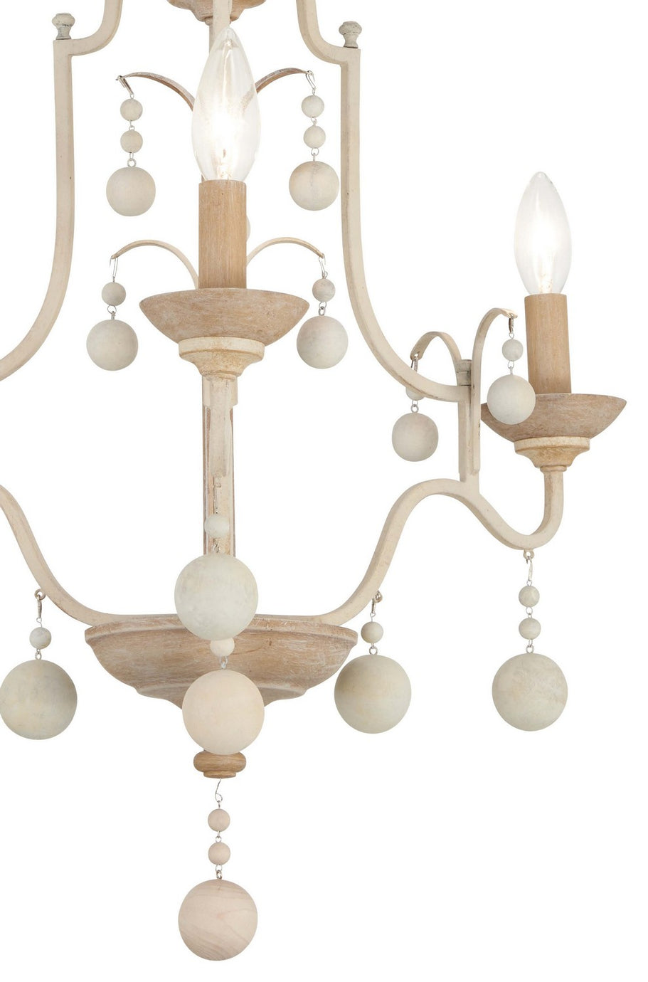 Minka-Lavery - 2663-717 - Three Light Chandelier - Colonial Charm - White Wash