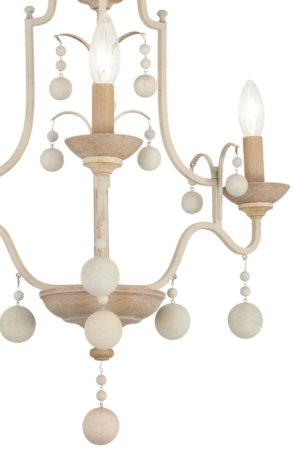 Minka-Lavery - 2663-717 - Three Light Chandelier - Colonial Charm - White Wash