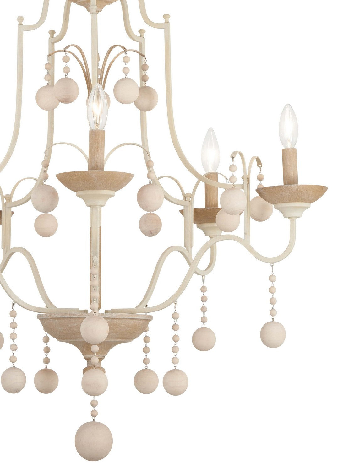 Minka-Lavery - 2665-717 - Five Light Chandelier - Colonial Charm - White Wash