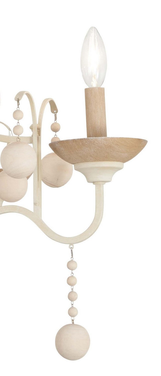 Minka-Lavery - 2665-717 - Five Light Chandelier - Colonial Charm - White Wash