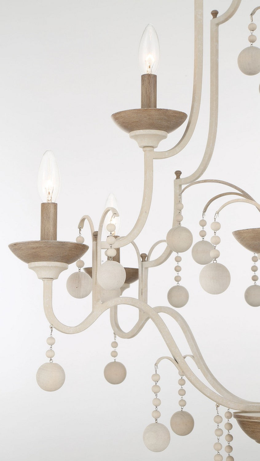 Minka-Lavery - 2669-717 - Nine Light Chandelier - Colonial Charm - White Wash
