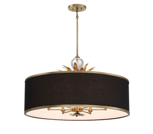 Minka-Lavery - 4586-672 - Six Light Pendant - Caprio - Brushed Brass