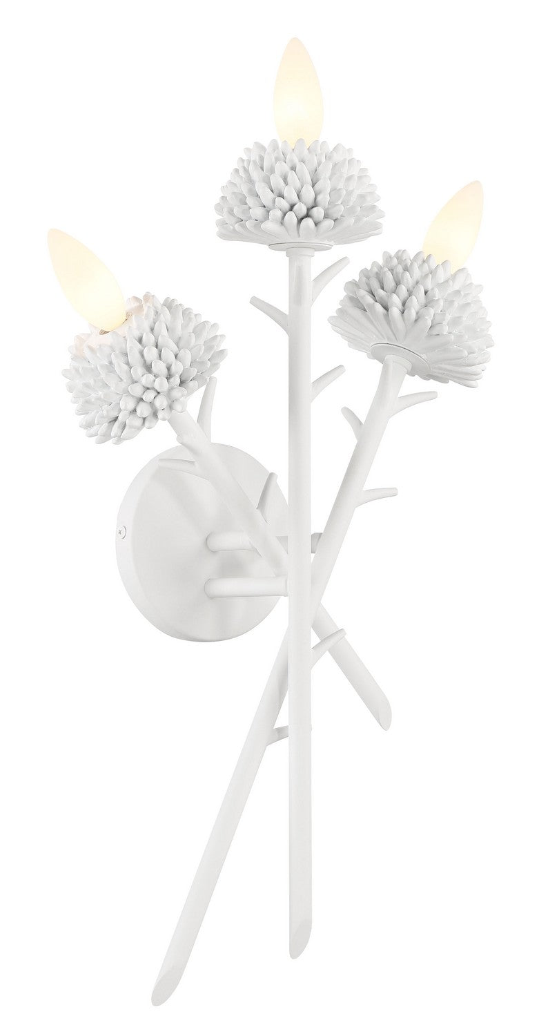 Minka-Lavery - 5903-655 - Three Light Wall Sconce - North Fork by Robin Baron - Sand White