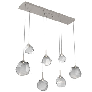 Hammerton Studio - PLB0039-07-BS-S-C01-L3 - LED Linear Pendant - Gem - Beige Silver