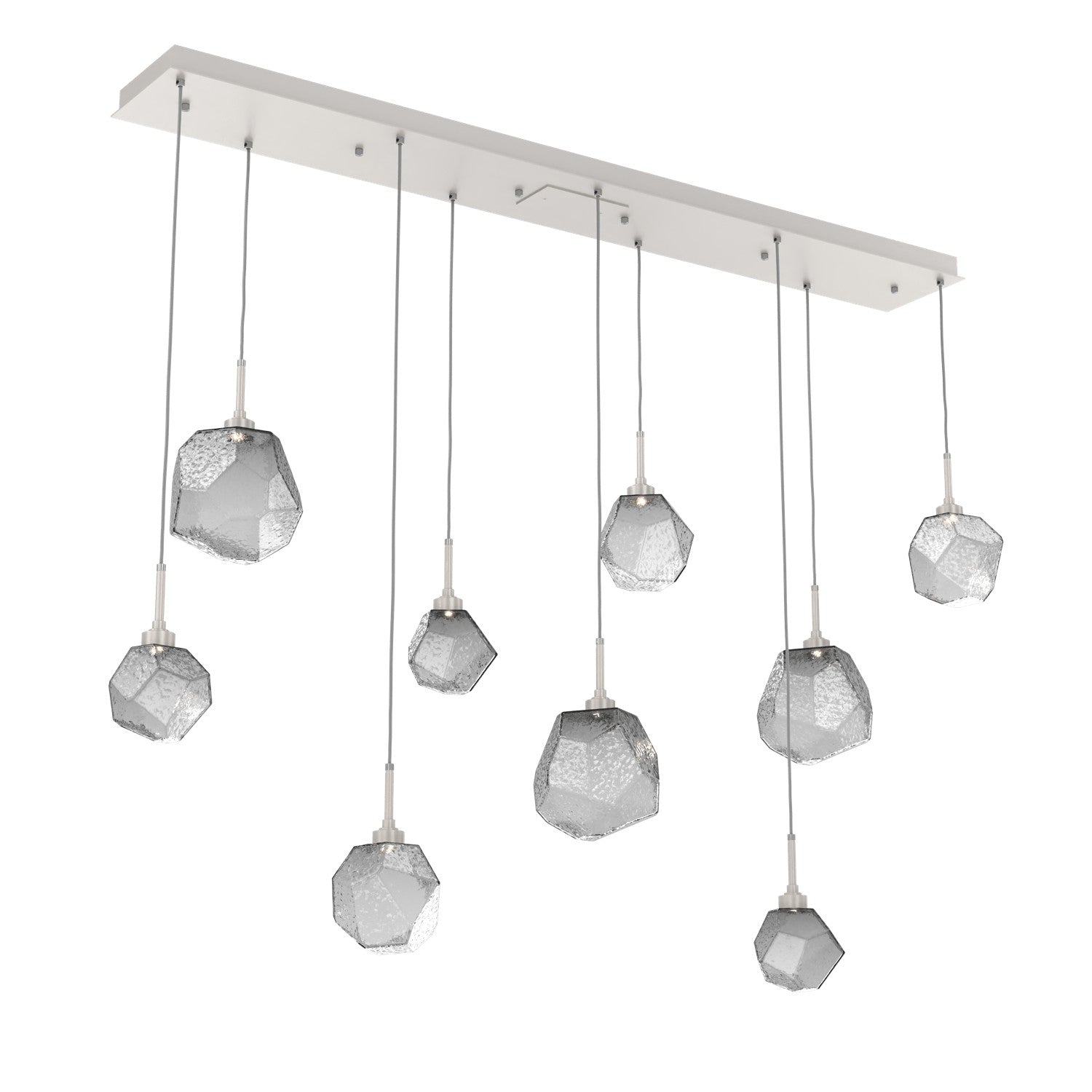 Hammerton Studio - PLB0039-09-BS-S-C01-L1 - LED Linear Pendant - Gem - Beige Silver