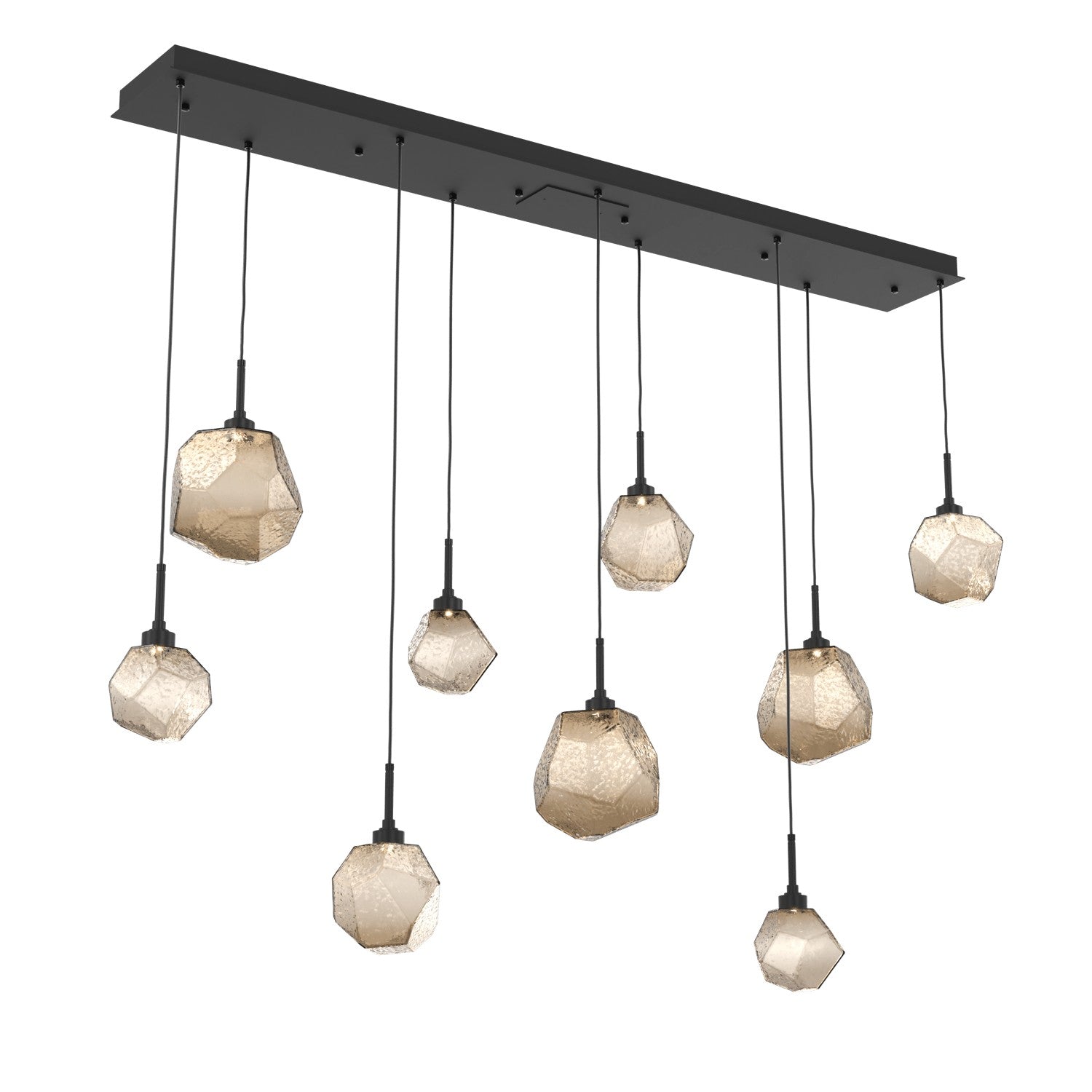 Hammerton Studio - PLB0039-09-MB-B-C01-L1 - LED Linear Pendant - Gem - Matte Black