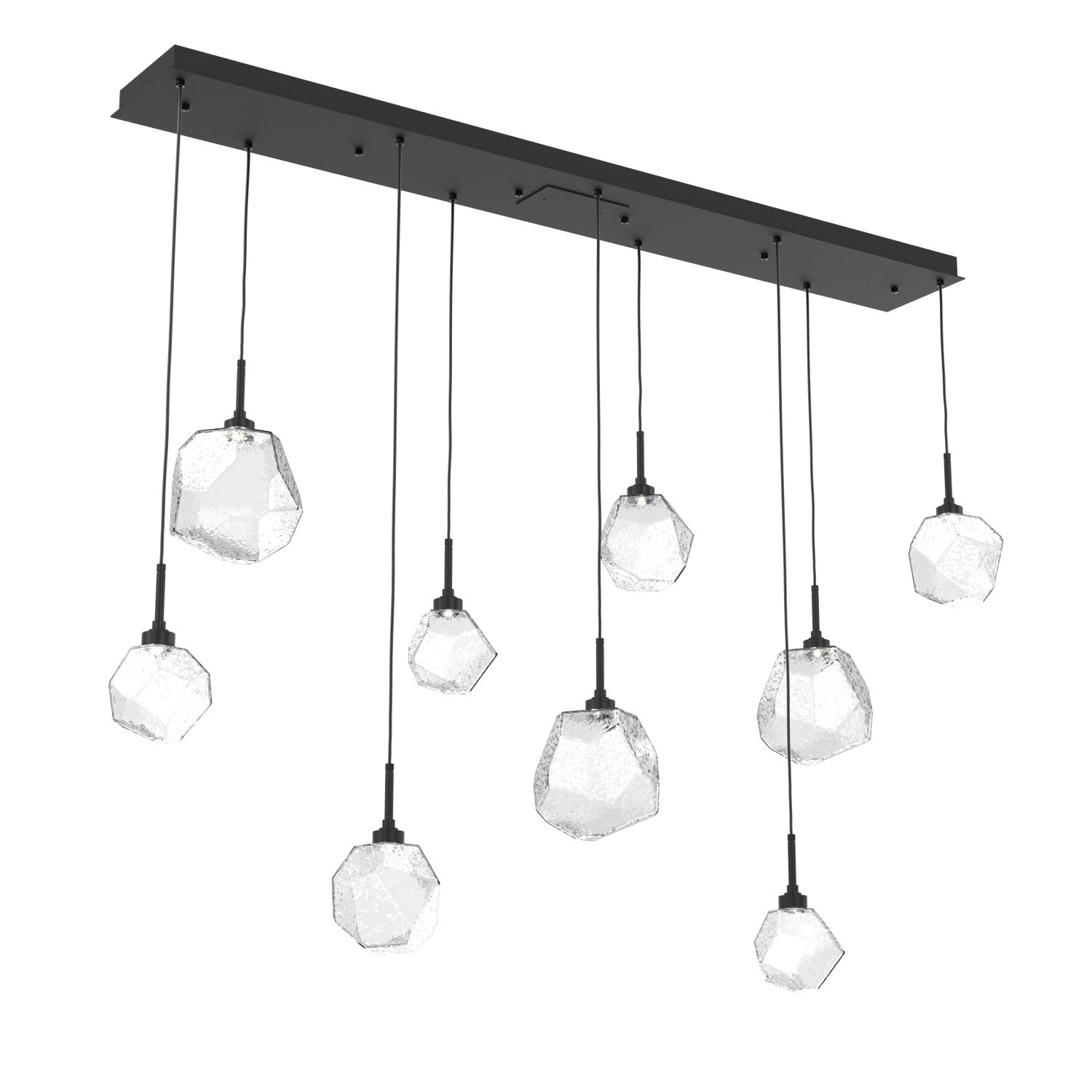 Hammerton Studio - PLB0039-09-MB-C-C01-L1 - LED Linear Pendant - Gem - Matte Black