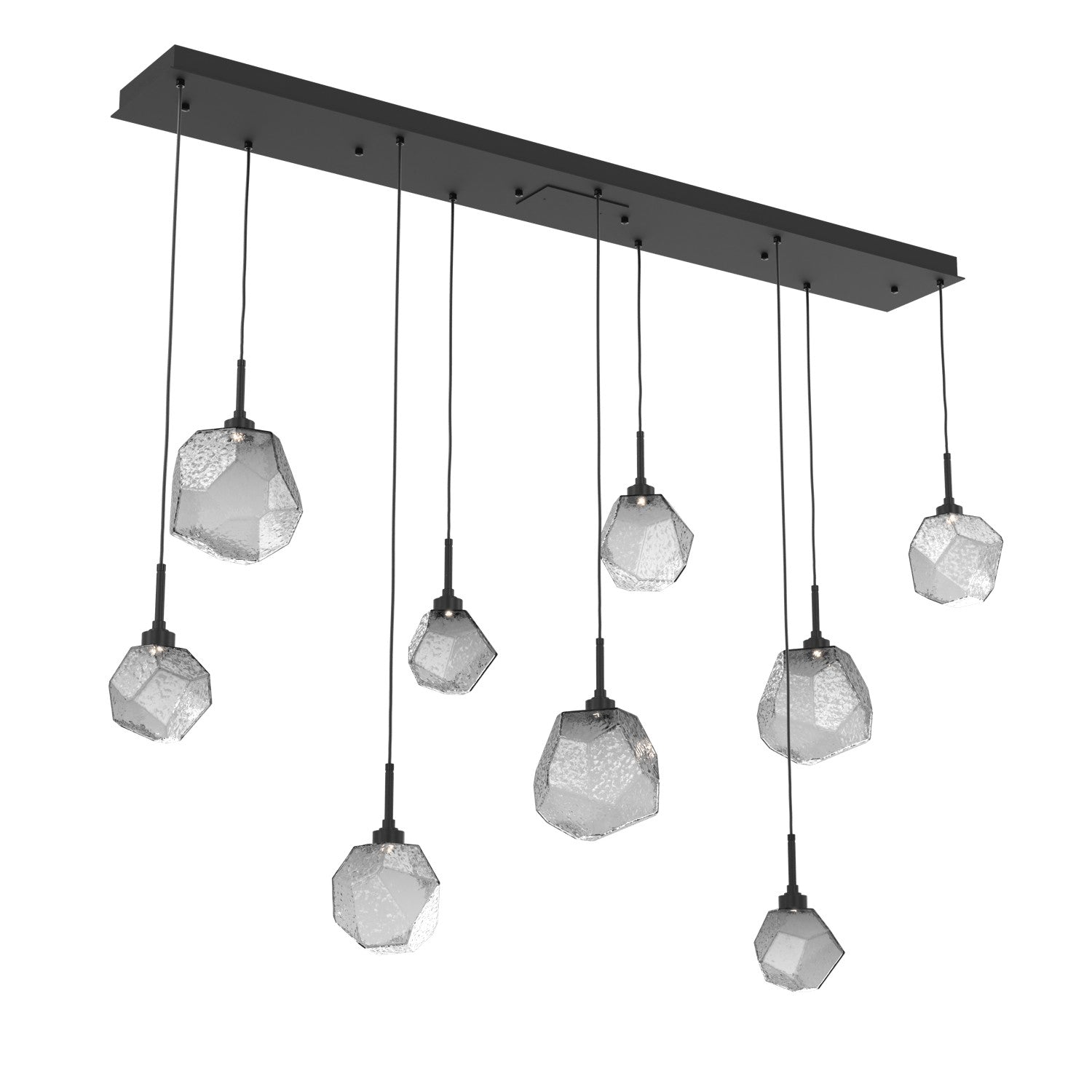 Hammerton Studio - PLB0039-09-MB-S-C01-L1 - LED Linear Pendant - Gem - Matte Black