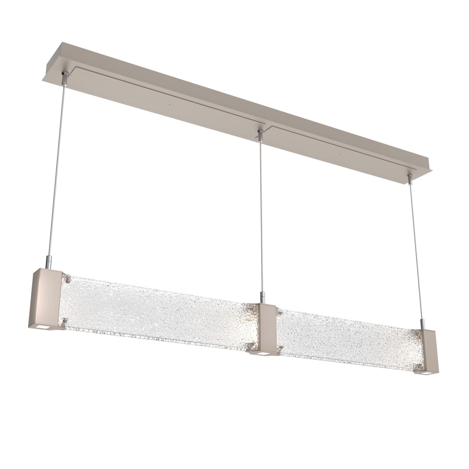 Hammerton Studio - PLB0042-47-BS-CR-CA1-L1 - LED Linear Suspension - Parallel - Beige Silver