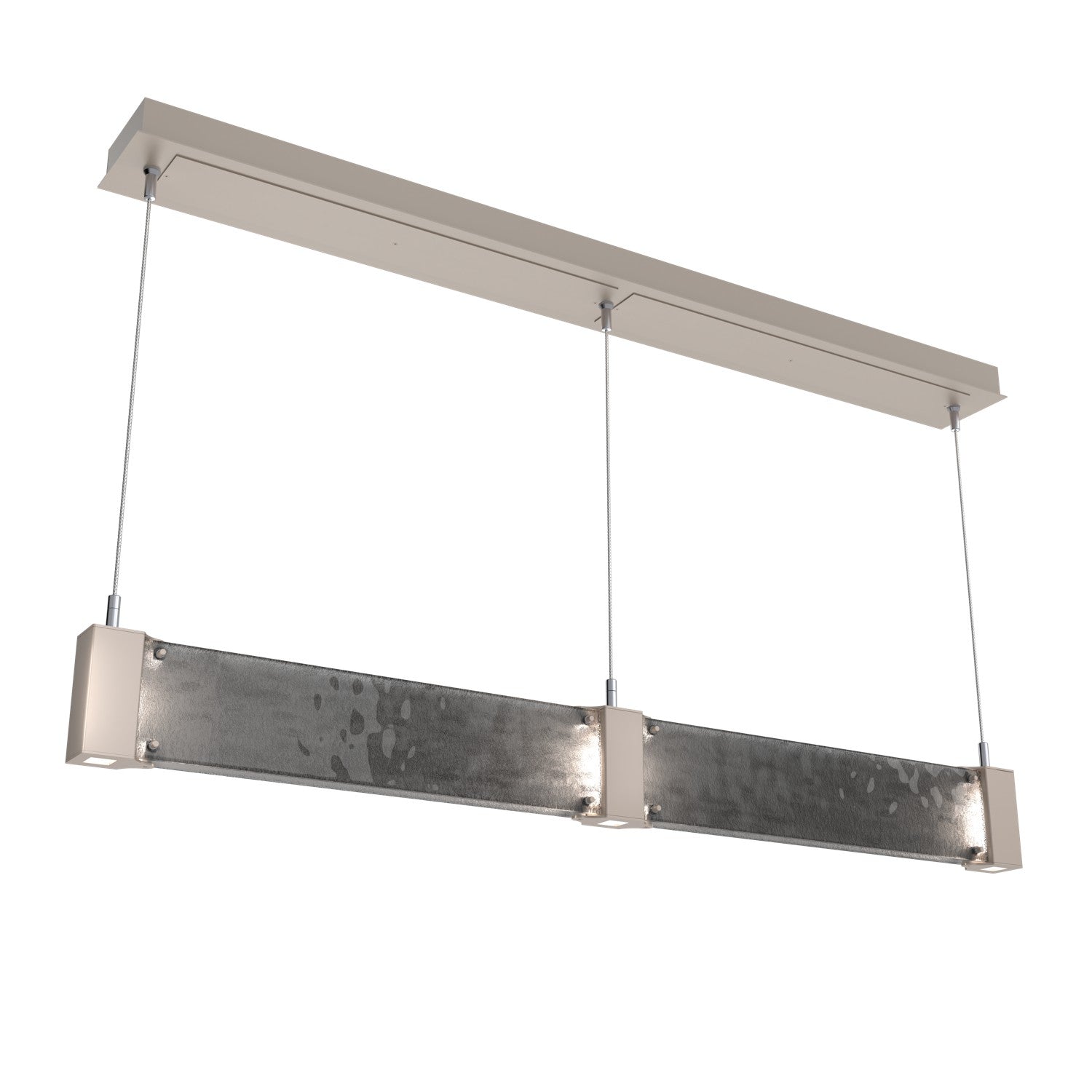 Hammerton Studio - PLB0042-47-BS-SG-CA1-L1 - LED Linear Suspension - Parallel - Beige Silver