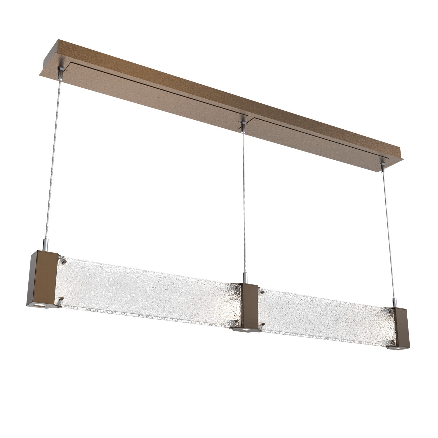 Hammerton Studio - PLB0042-47-FB-CR-CA1-L1 - LED Linear Suspension - Parallel - Flat Bronze