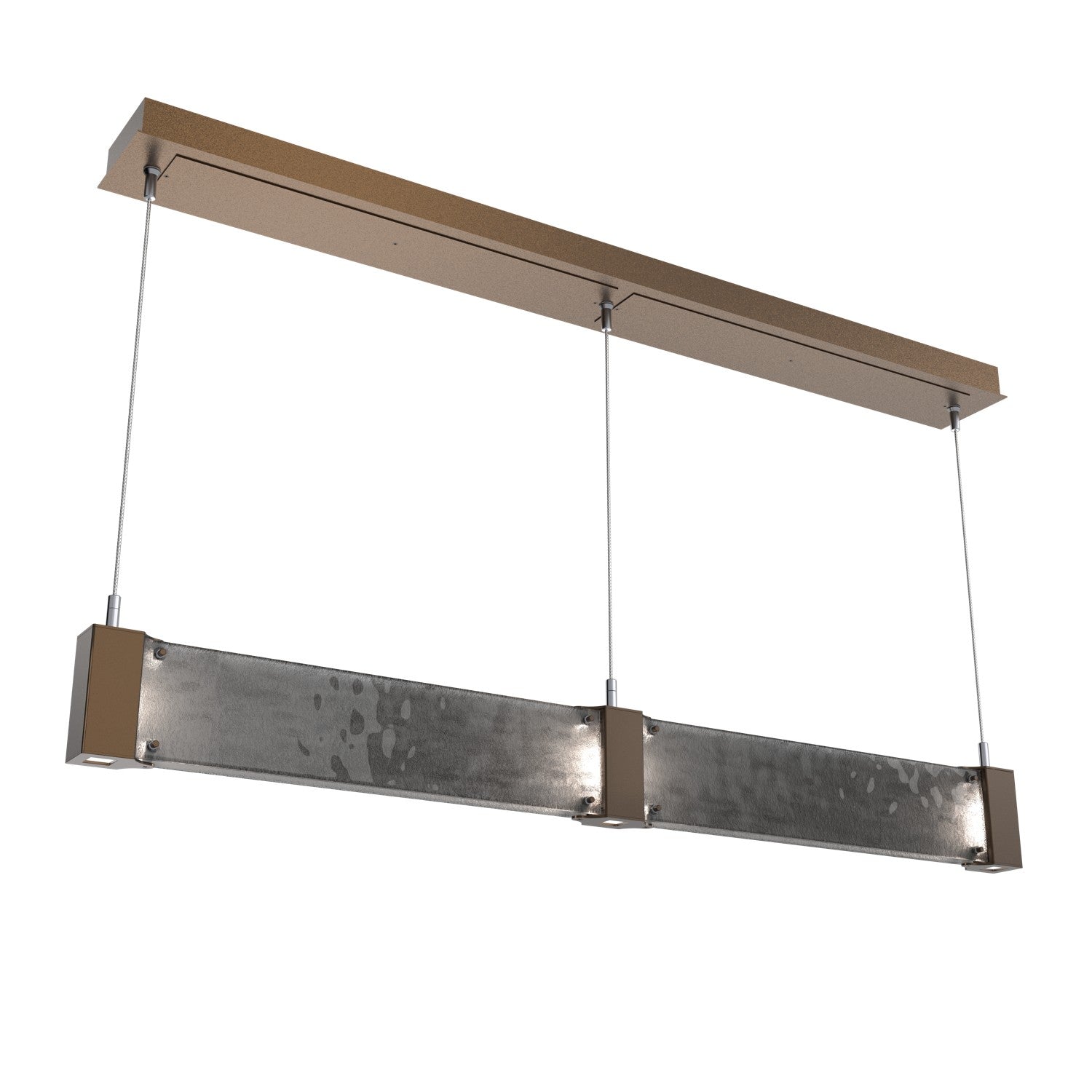 Hammerton Studio - PLB0042-47-FB-SG-CA1-L1 - LED Linear Suspension - Parallel - Flat Bronze