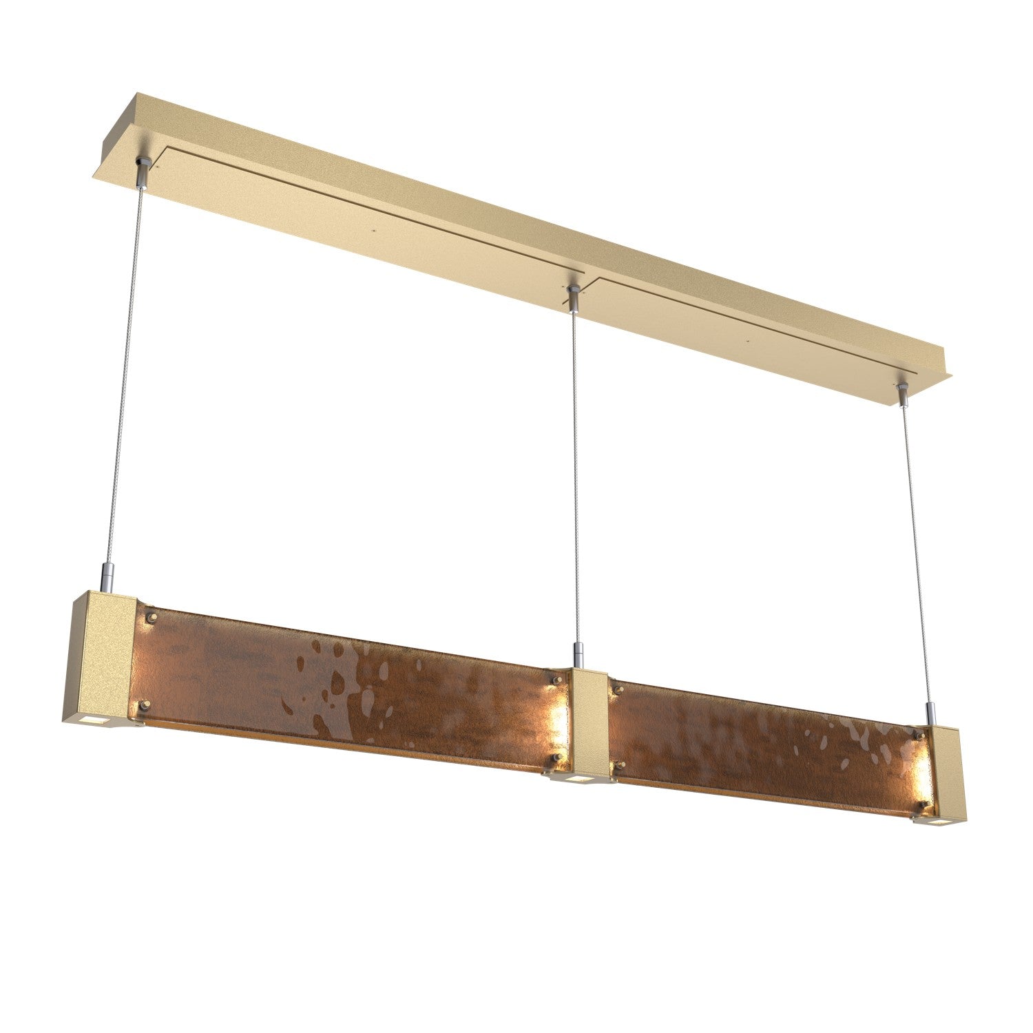 Hammerton Studio - PLB0042-47-GB-BG-CA1-L1 - LED Linear Suspension - Parallel - Gilded Brass