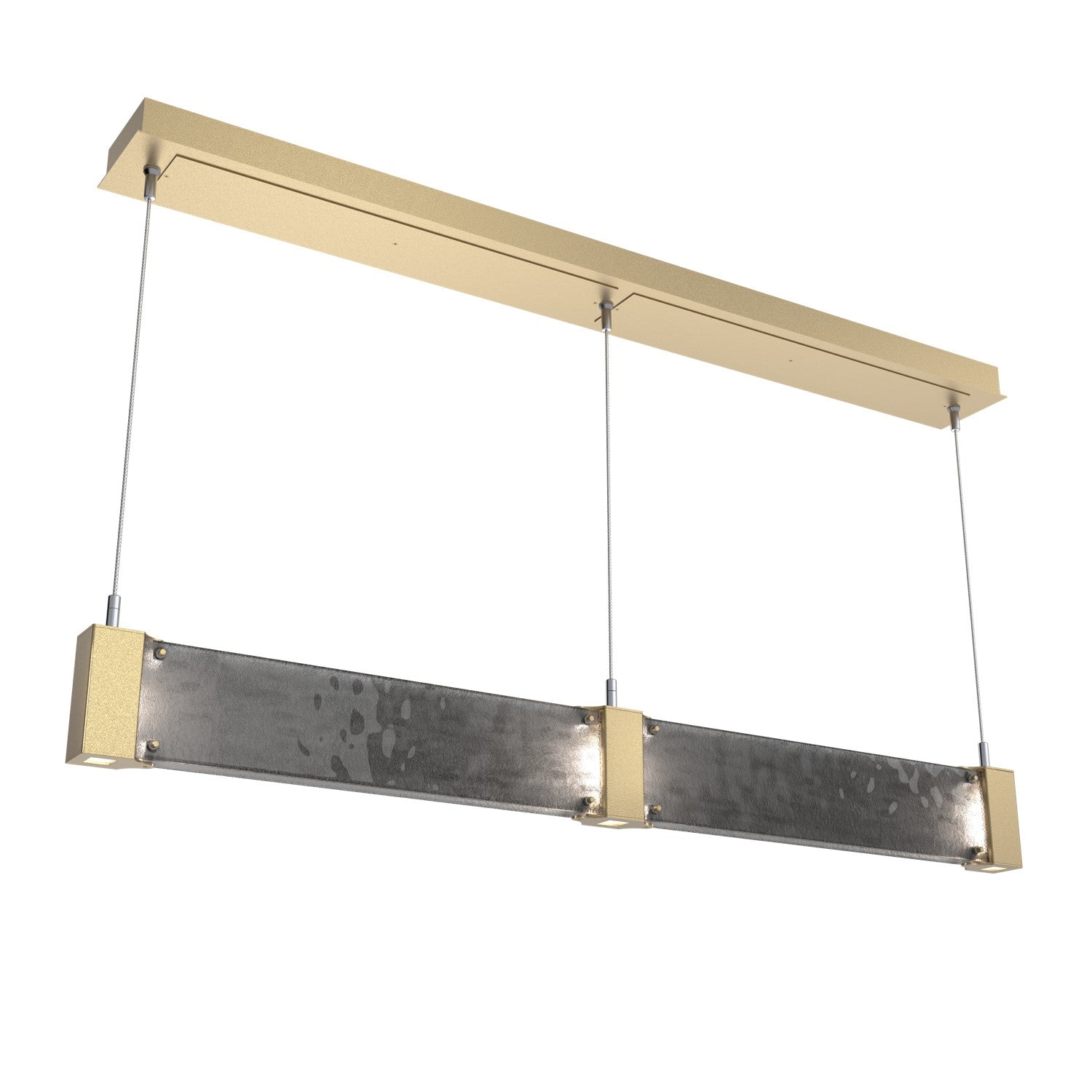 Hammerton Studio - PLB0042-47-GB-SG-CA1-L1 - LED Linear Suspension - Parallel - Gilded Brass