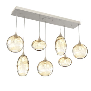 Hammerton Studio - PLB0048-07-BS-OA-C01-E2 - Seven Light Pendant - Misto - Beige Silver