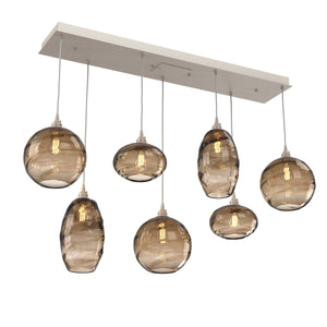 Hammerton Studio - PLB0048-07-BS-OB-C01-E2 - Seven Light Pendant - Misto - Beige Silver