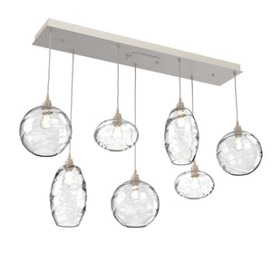 Hammerton Studio - PLB0048-07-BS-OC-C01-E2 - Seven Light Pendant - Misto - Beige Silver