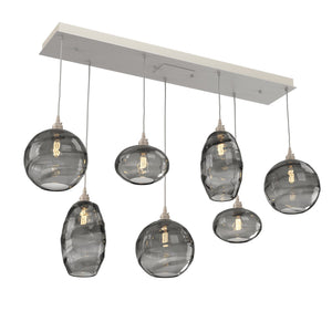 Hammerton Studio - PLB0048-07-BS-OS-C01-E2 - Seven Light Pendant - Misto - Beige Silver