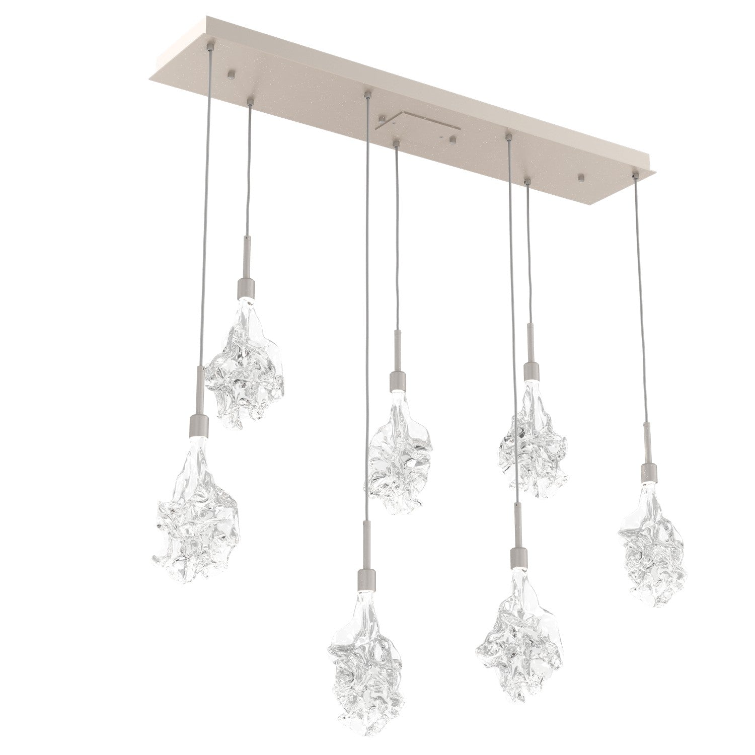 Hammerton Studio - PLB0059-07-BS-BC-C01-L1 - LED Linear Pendant - Blossom - Beige Silver