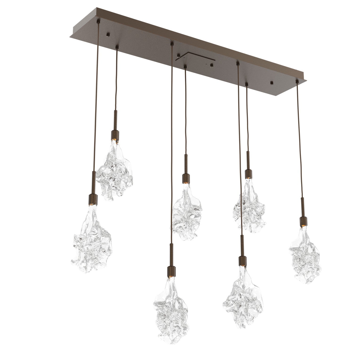 Hammerton Studio - PLB0059-07-FB-BC-C01-L1 - LED Linear Pendant - Blossom - Flat Bronze