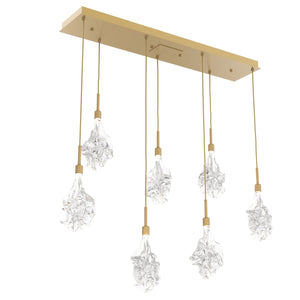 Hammerton Studio - PLB0059-07-GB-BC-C01-L1 - LED Linear Pendant - Blossom - Gilded Brass