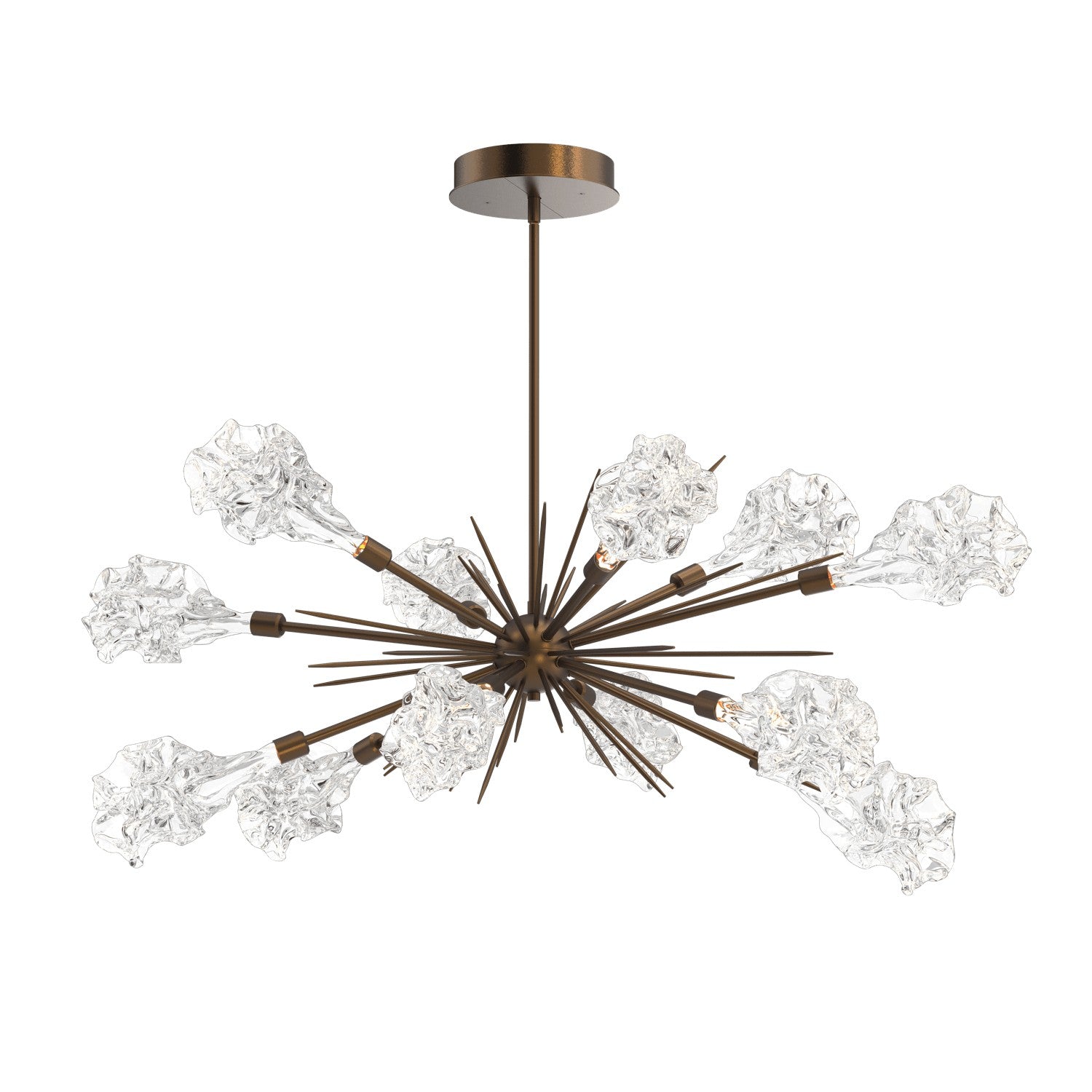 Hammerton Studio - PLB0059-0A-FB-BC-001-L1 - LED Starburst - Blossom - Flat Bronze