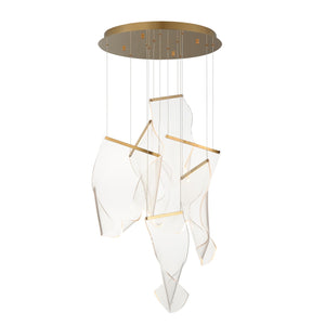 ET2 - E24875-133FG - LED Pendant - Rinkle - French Gold