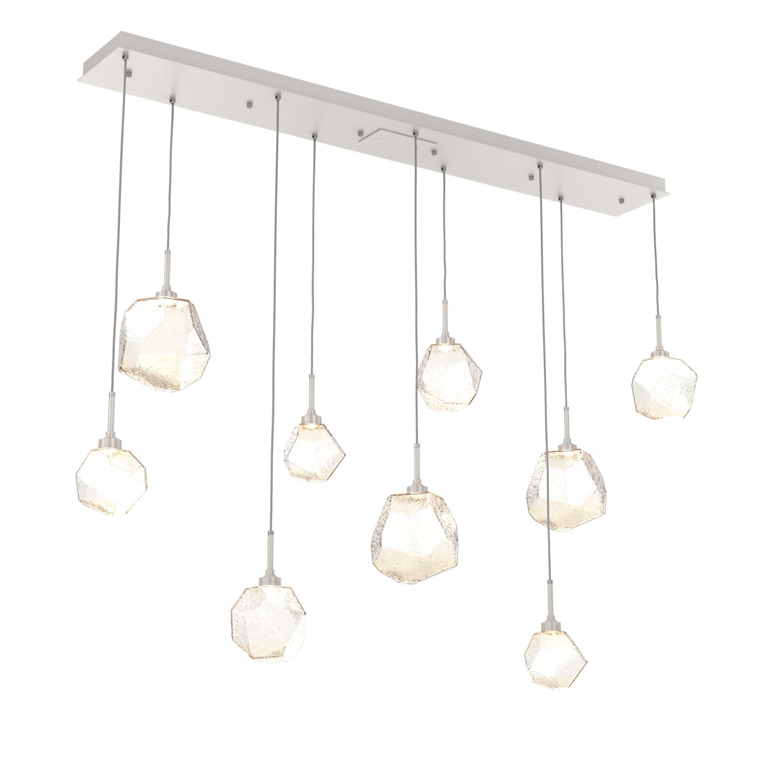 Hammerton Studio - PLB0039-09-BS-A-C01-L1 - LED Linear Pendant - Gem - Beige Silver