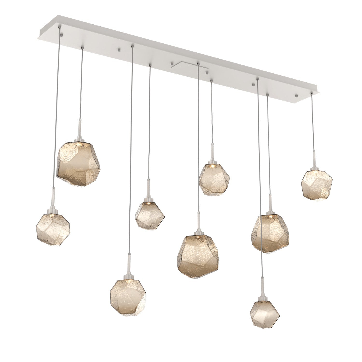 Hammerton Studio - PLB0039-09-BS-B-C01-L1 - LED Linear Pendant - Gem - Beige Silver