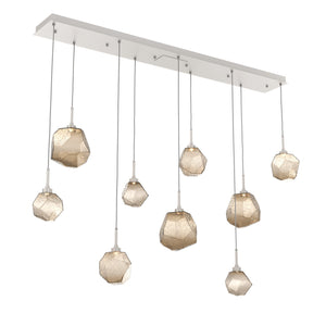 Hammerton Studio - PLB0039-09-BS-B-C01-L1 - LED Linear Pendant - Gem - Beige Silver