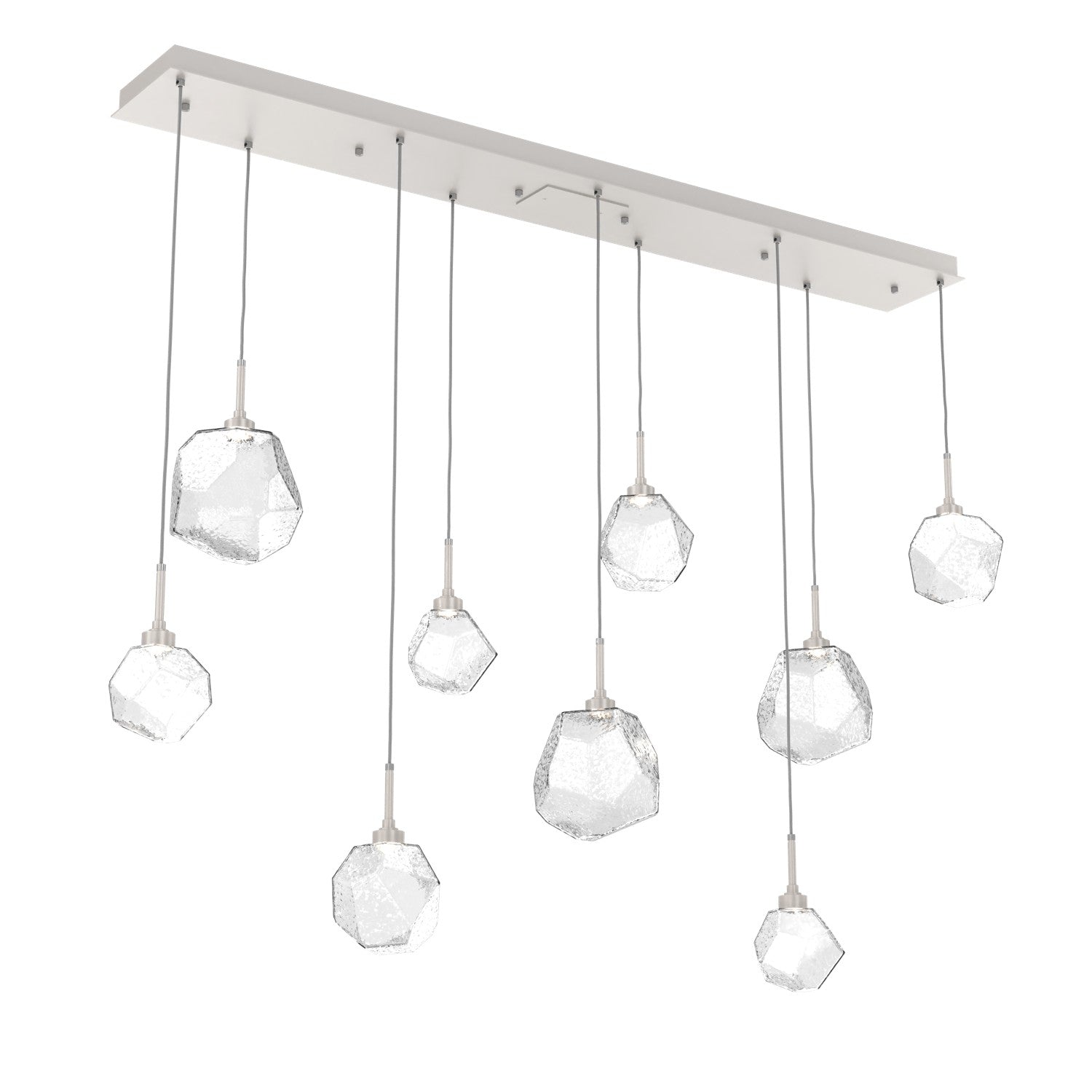 Hammerton Studio - PLB0039-09-BS-C-C01-L1 - LED Linear Pendant - Gem - Beige Silver