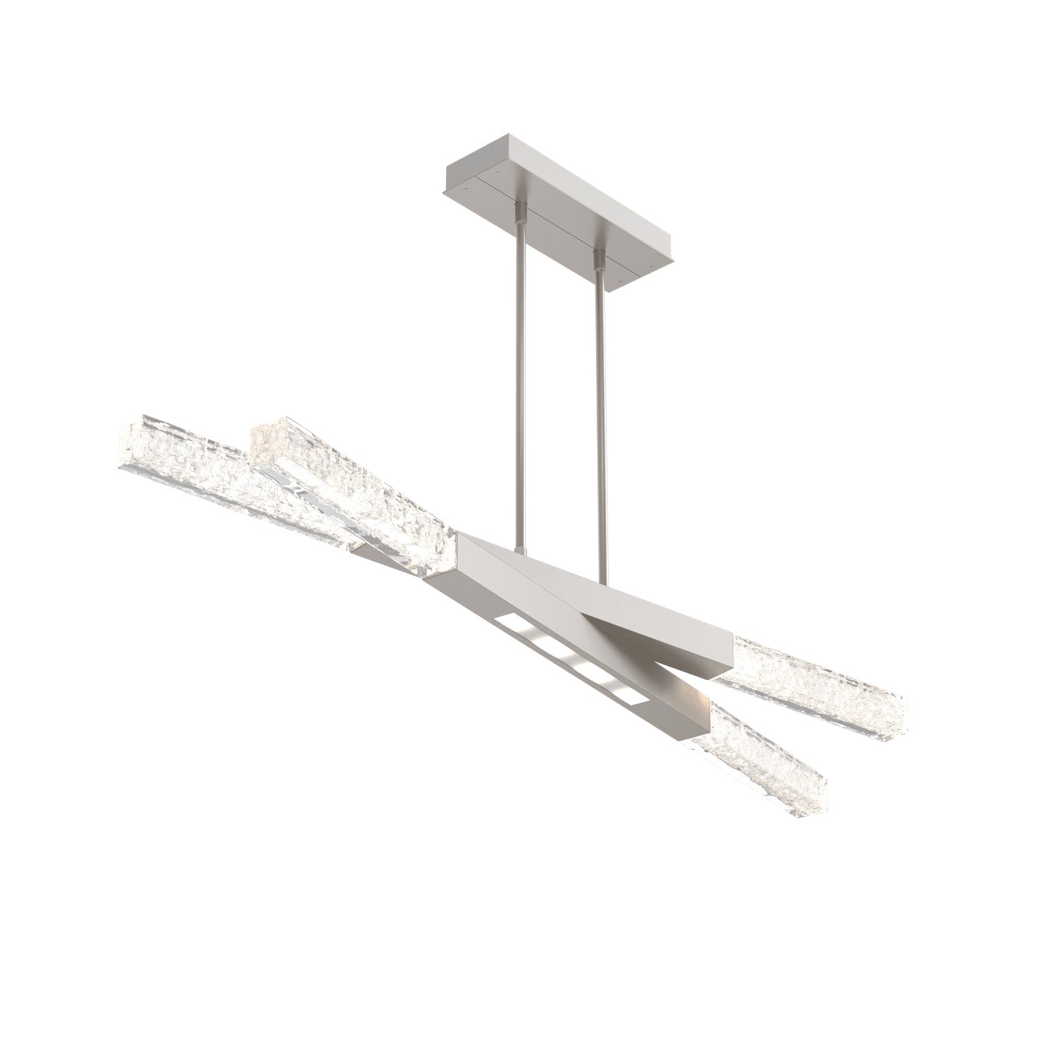 Hammerton Studio - PLB0060-50-BS-GC-001-L1 - LED Linear Suspension - Axis - Beige Silver