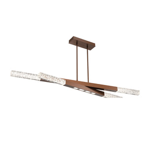 Hammerton Studio - PLB0060-64-BB-GC-001-L3 - LED Linear Suspension - Axis - Burnished Bronze