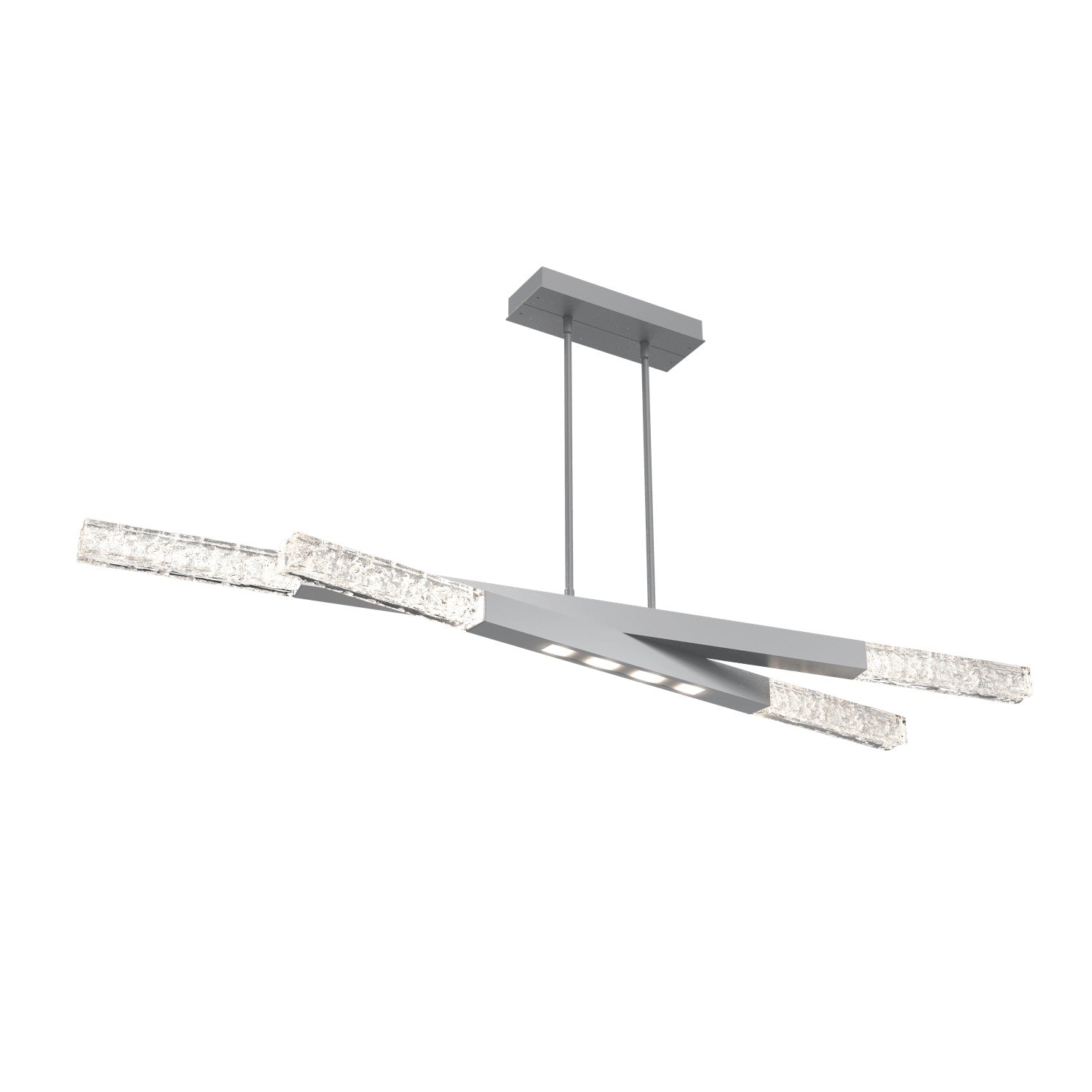 Hammerton Studio - PLB0060-64-CS-GC-001-L1 - LED Linear Suspension - Axis - Classic Silver