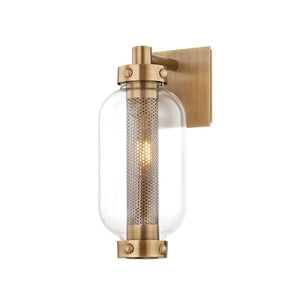 Troy Lighting - B7034-PBR - One Light Outdoor Wall Sconce - Atwater - Patina Brass