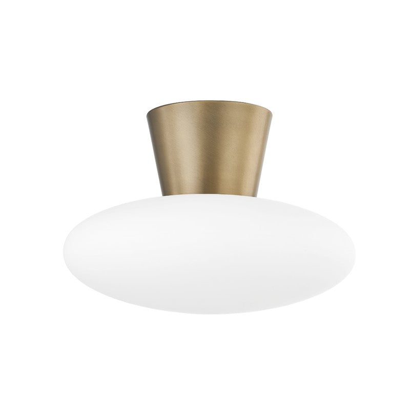 Troy Lighting - C5415-PBR - One Light Flush Mount - Brody - Patina Brass