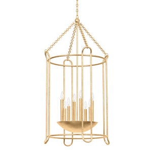 Troy Lighting - F4625-VGL - Eight Light Lantern - Lassen - Vintage Gold Leaf