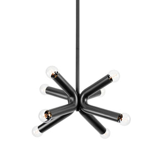 Troy Lighting - F6134-SBK - Eight Light Chandelier - Dash - Soft Black