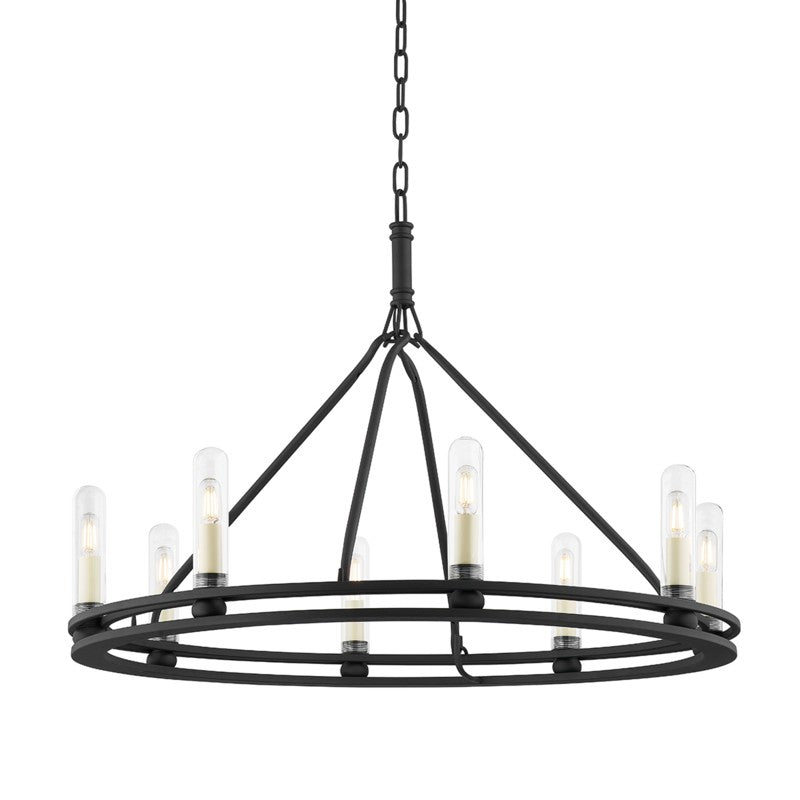 Troy Lighting - F6233-TBK - Eight Light Outdoor Chandelier - Sutton - Textured Black