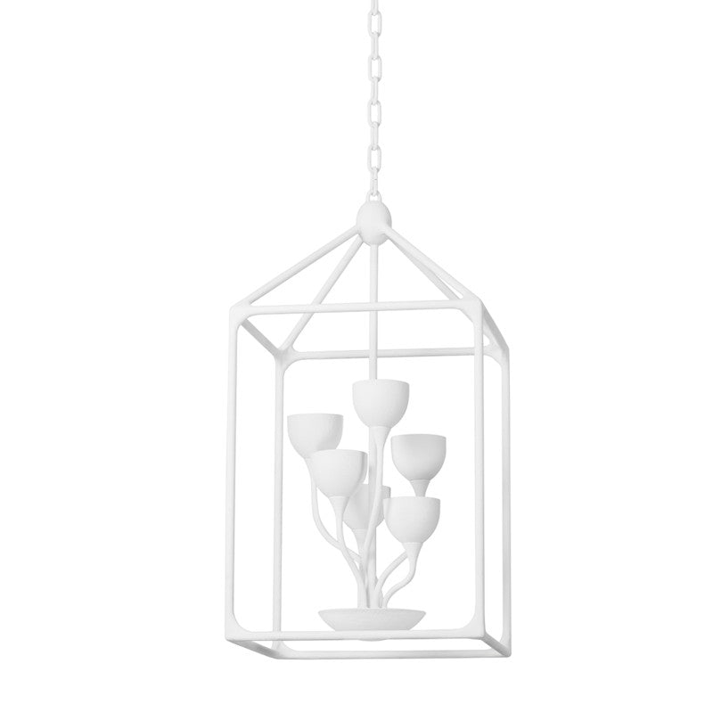 Troy Lighting - F7429-GSW - Eight Light Lantern - Westwood - Gesso White