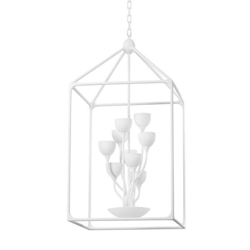 Troy Lighting - F7439-GSW - 12 Light Lantern - Westwood - Gesso White