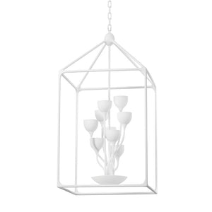 Troy Lighting - F7439-GSW - 12 Light Lantern - Westwood - Gesso White