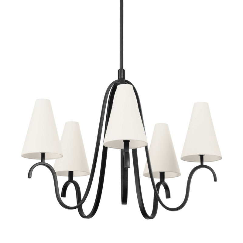 Troy Lighting - F9341-FOR - Five Light Chandelier - Melor - Forged Iron