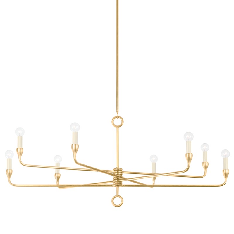 Troy Lighting - F9542-VGL - Eight Light Chandelier - Orson - Vintage Gold Leaf